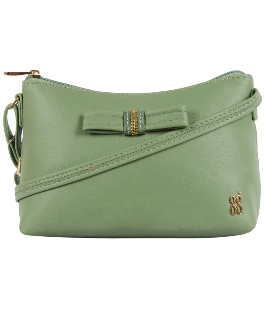     			Baggit Sling Bag Faux Leather Set of 1 ( Green )