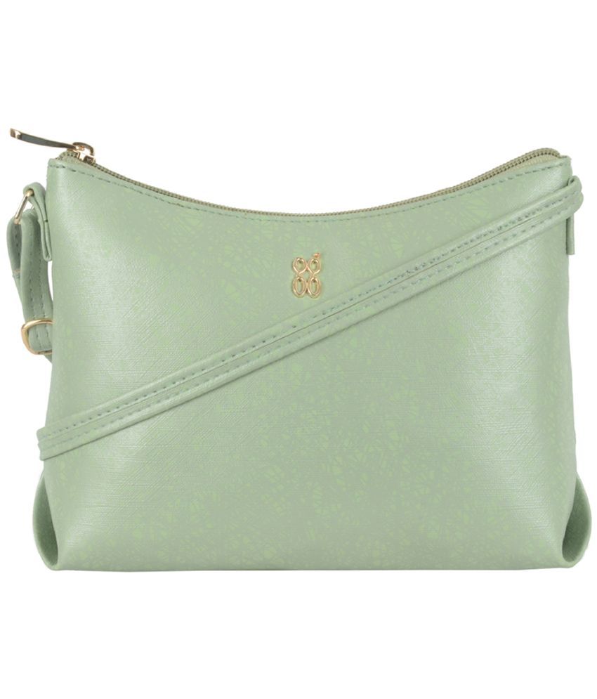     			Baggit Sling Bag Faux Leather Set of 1 ( Green )