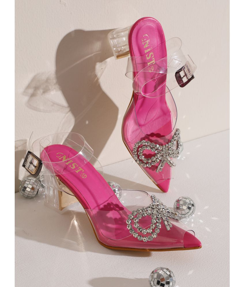     			Gnist Pink Women's Sandal Heels