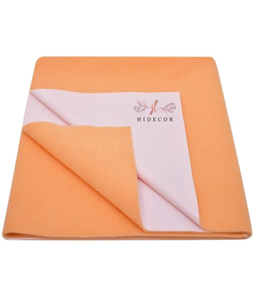     			HIDECOR Orange Laminated Bed Protector Sheet ( Pack of 1 )
