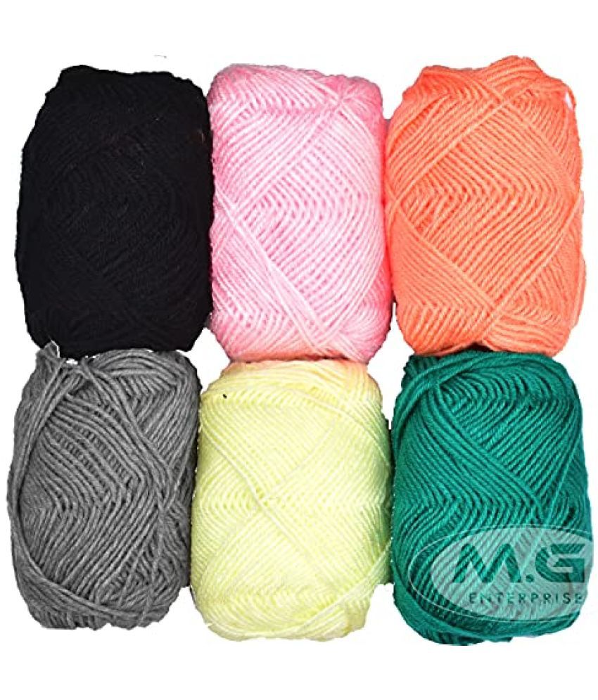    			M.G ENTERPRISE 100% Acrylic Wool Bunny Bunny 9 Wool Ball Hand Knitting Wool/Art Craft Soft Fingering Crochet Hook Yarn, Needle Knitting Yarn Thread Dyed ?