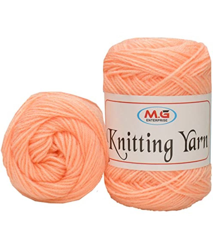     			M.G ENTERPRISE 100% Acrylic Wool Baba 100 GMS Wool Ball Hand Knitting Wool/Art Craft Soft Fingering Crochet Hook Yarn, Needle Knitting Yarn Thread Dyed- Art-ICA