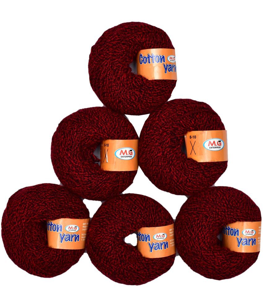     			M.G ENTERPRISE 100% Acrylic Wool Deep Red 14 GMS Baby Wool 4 ply Wool Ball Hand Knitting Wool/Art Craft Soft Fingering Crochet Hook Yarn- Art-ADEI
