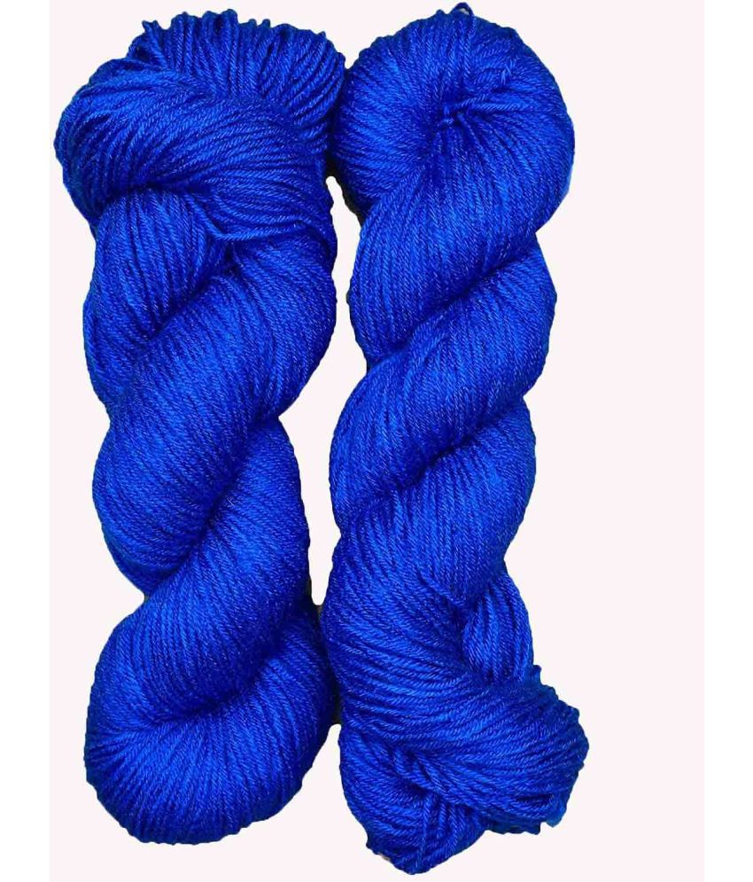     			M.G ENTERPRISE Brilon Deep Blue (500 gm) Wool Hank Hand Knitting Wool/Art Craft Soft Fingering Crochet Hook Yarn, Needle Knitting Yarn Thread dye NB