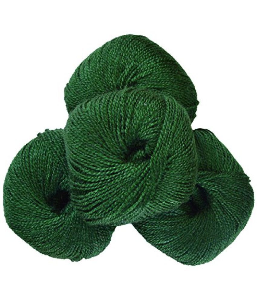     			M.G ENTERPRISE Enterprise Soft n Smart Dark Green (200 gm) Wool Hank Hand Knitting Wool/Art Craft Soft Fingering Crochet Hook Yarn, Needle Knitting Yarn Thread Dyed