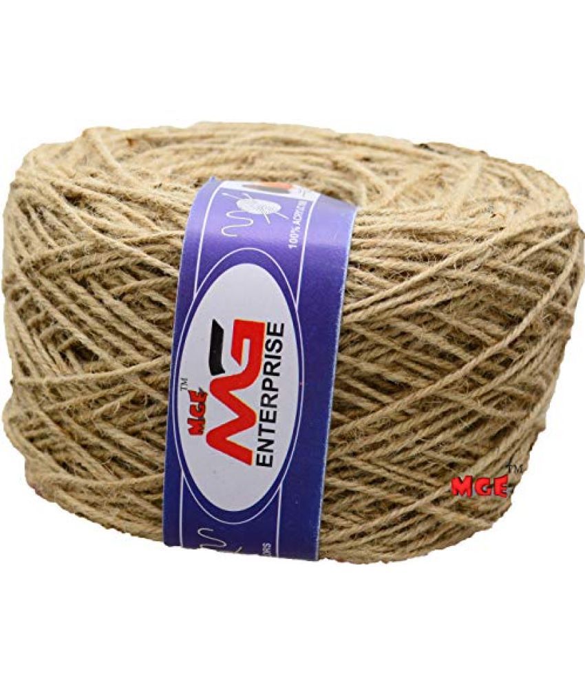     			M.G ENTERPRISE Jute Twine Threads, String Rope 3ply 300 Meter for Creative Decoration