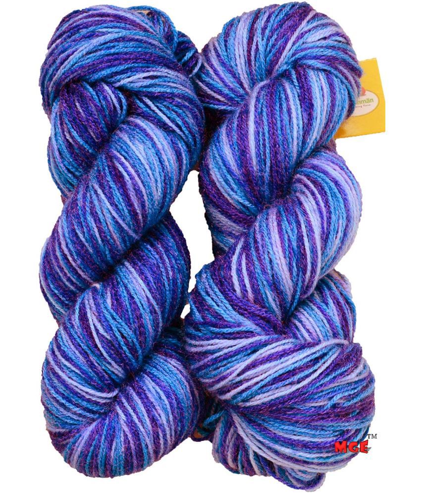     			M.G ENTERPRISE Knitting Yarn Thick Soft Wool, Glow Royal 450 gm Best Used with Knitting Needles, Crochet Needles Wool Yarn for Knitting. by M.G ENTERPRIS U