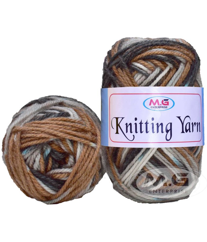     			M.G ENTERPRISE Knitting Yarn Thick Chunky Wool, Coffee Mix 200 gm Best Used with Knitting Needles, Crochet Needles Wool Yarn for Knitting. by M.G ENTERPRIS ED