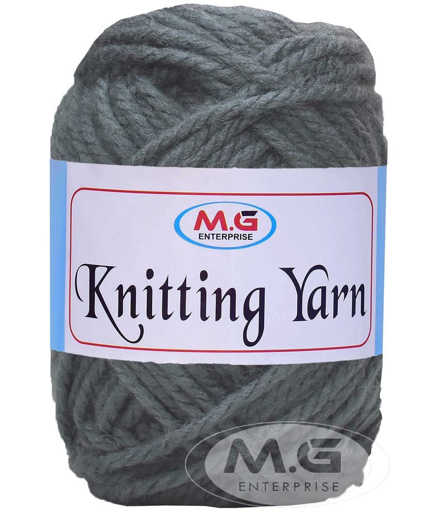     			M.G ENTERPRISE Knitting Yarn Thick Chunky Wool, Mouse Grey 300 gm Best Used with Knitting Needles, Crochet Needles Wool Yarn for Knitting