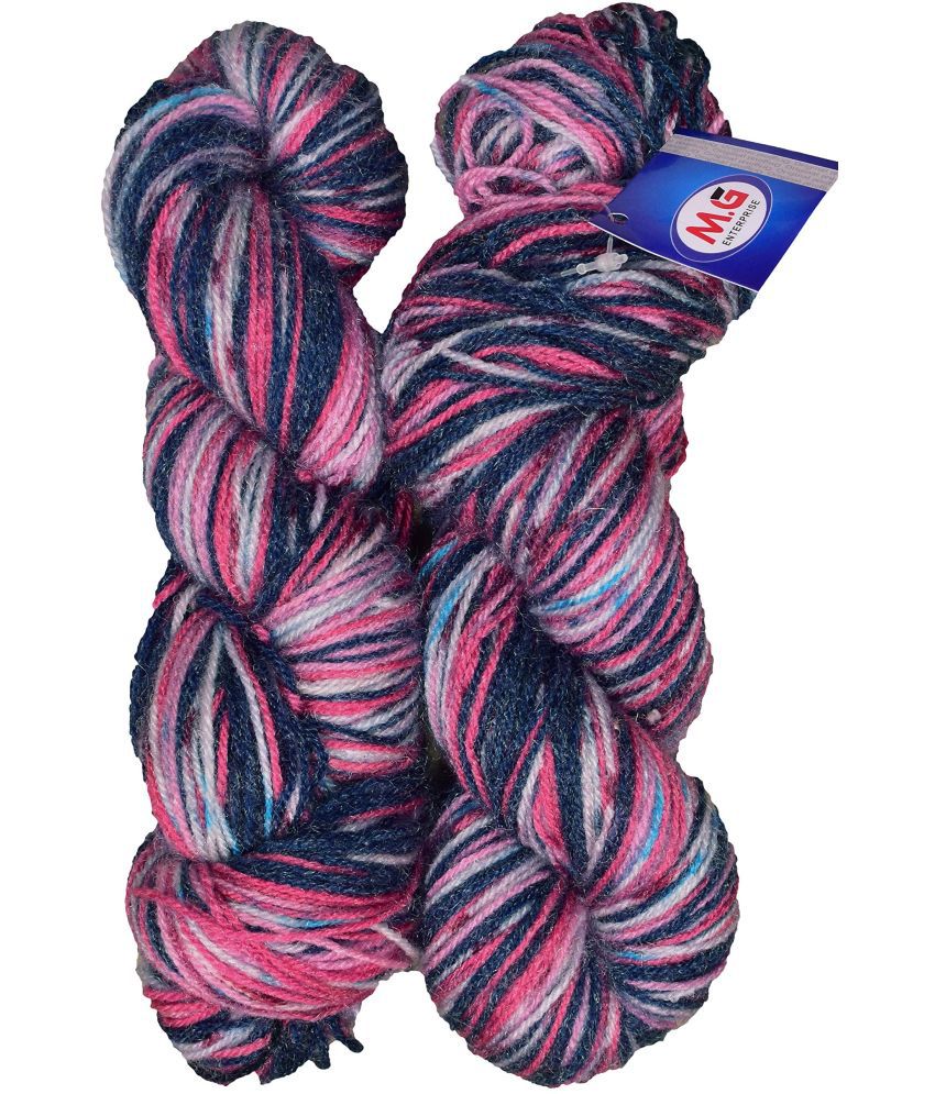     			M.G ENTERPRISE Marine Excel M.Zennia (500 gm) Wool Hank Hand Knitting Wool/Art Craft Soft Fingering Crochet Hook Yarn, Needle Knitting Yarn Thread Dyed