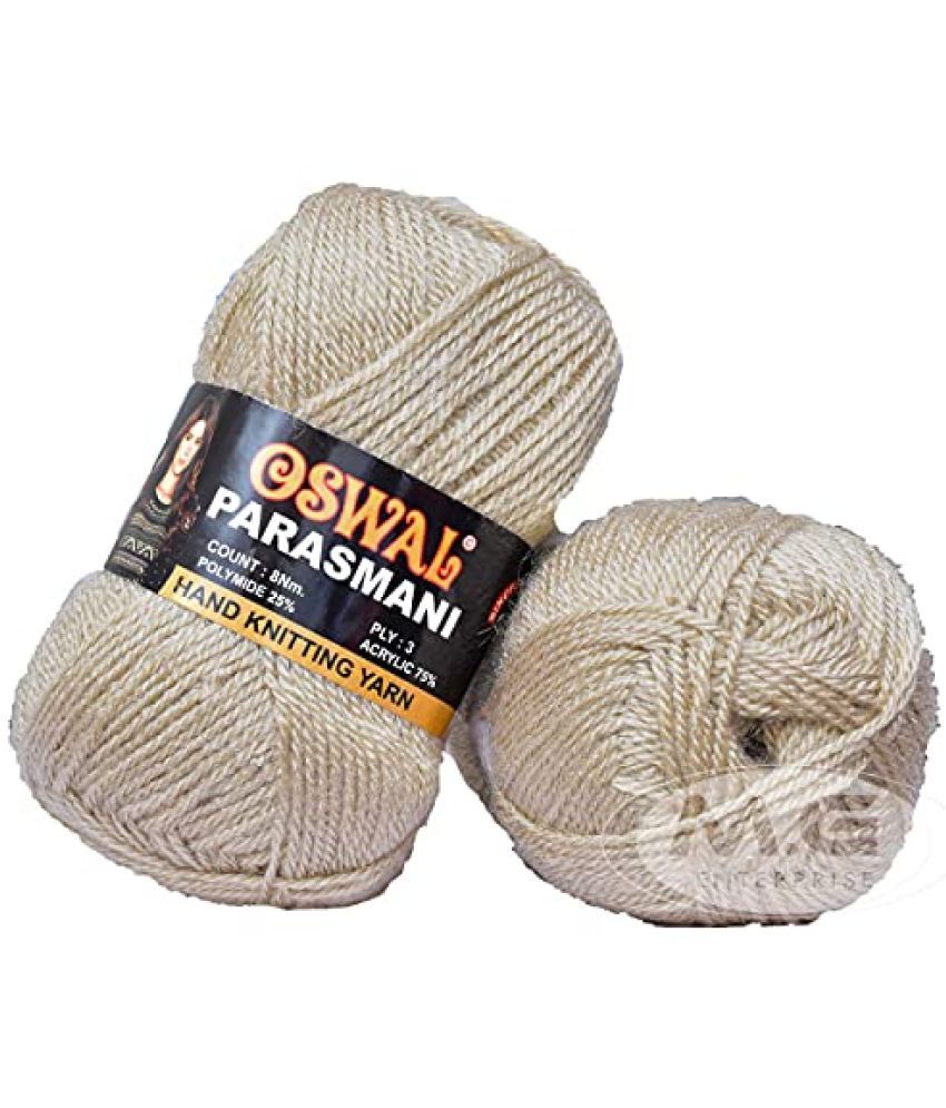     			M.G ENTERPRISE Os wal 3 Ply Knitting Yarn Wool, Ligh Skin 300 gm Best Used with Knitting Needles, Crochet Needles Wool Yarn for Knitting Os wal-Y