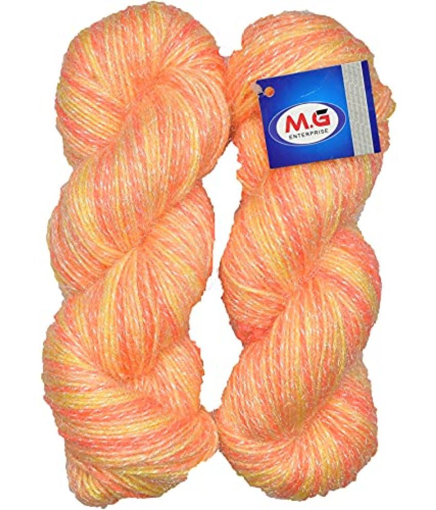     			M.G ENTERPRISE Os wal Knitting Yarn Arman Wool, Soft Fancy Wool Mango 200 gm Best Used with Knitting Needles, Soft Fancy Wool Crochet NeedlesWool Yarn for Knitting Os wal