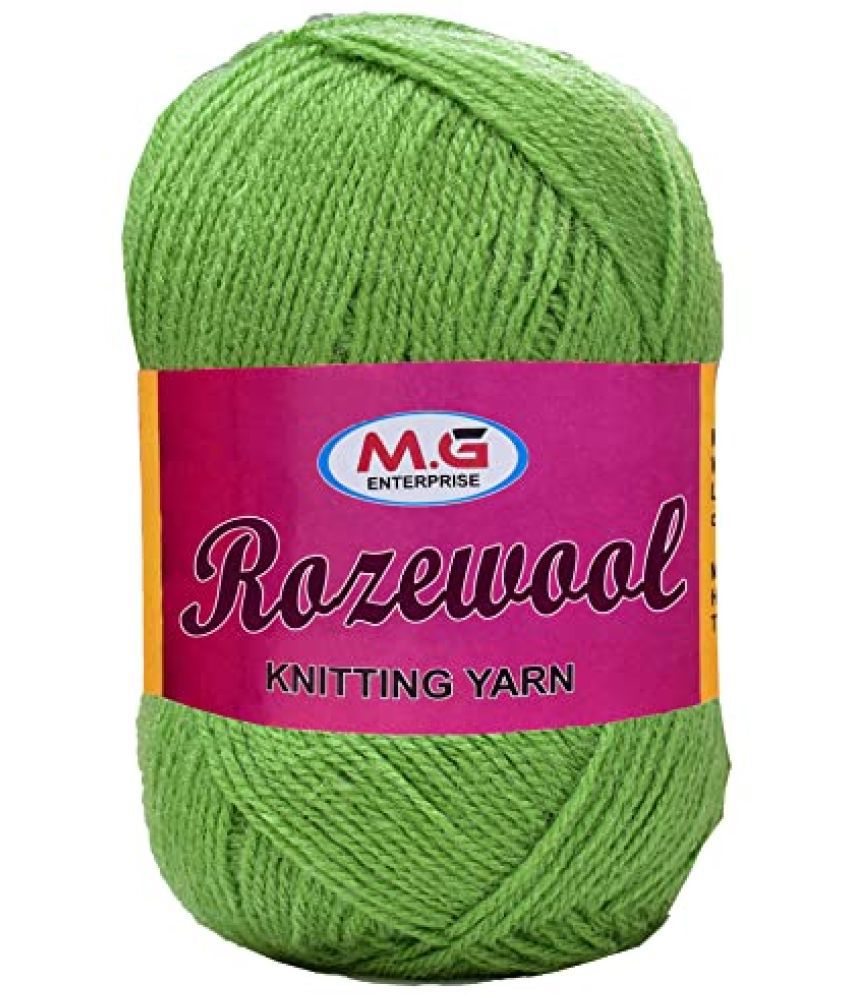     			M.G ENTERPRISE Rosewool Aqua Blue 200 GMS Wool Ball Hand Knitting Wool/Art Craft Soft Fingering Crochet Hook Yarn, Needle Knitting Yarn Thread Dyed- Art-FHJ