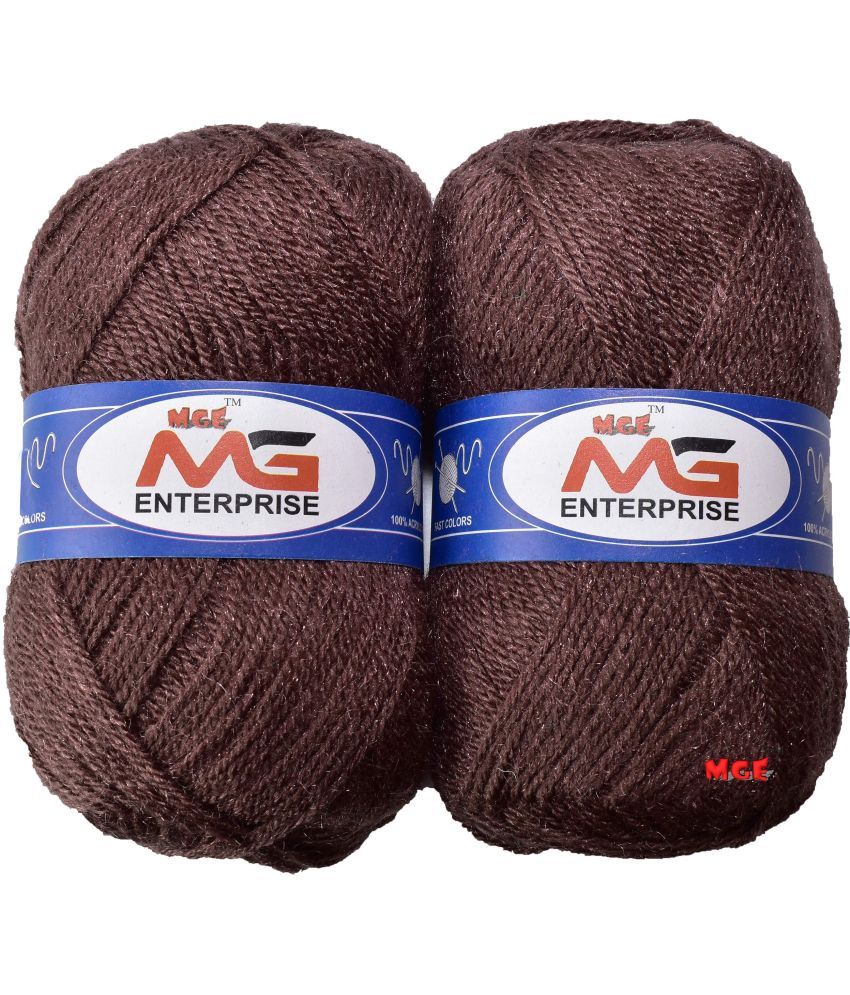     			M.G Enterprise Knitting Yarn Wool, Coffee 200 gm Best Used with Knitting Needles, Crochet Needles Wool Yarn for Knitting