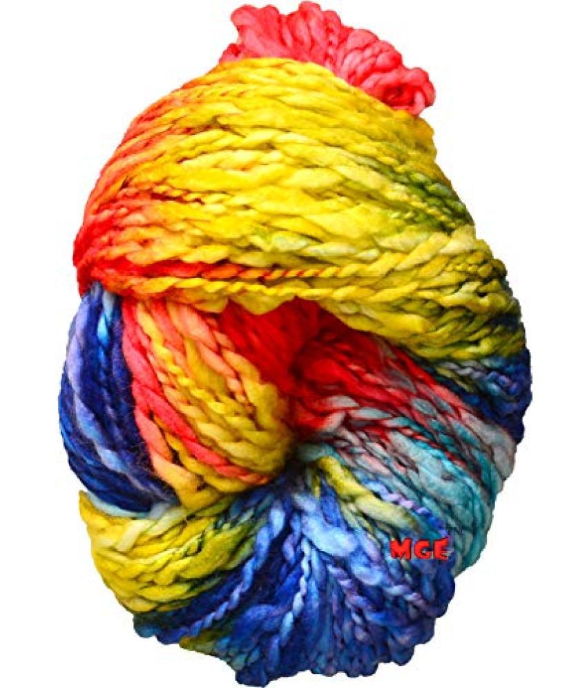     			M.G Enterprise Knitting Yarn Thick Chunky Sumo Wool, Macaw 500 gm Best Used with Knitting Needles, Crochet Needles Sumo Wool Yarn for Knitting