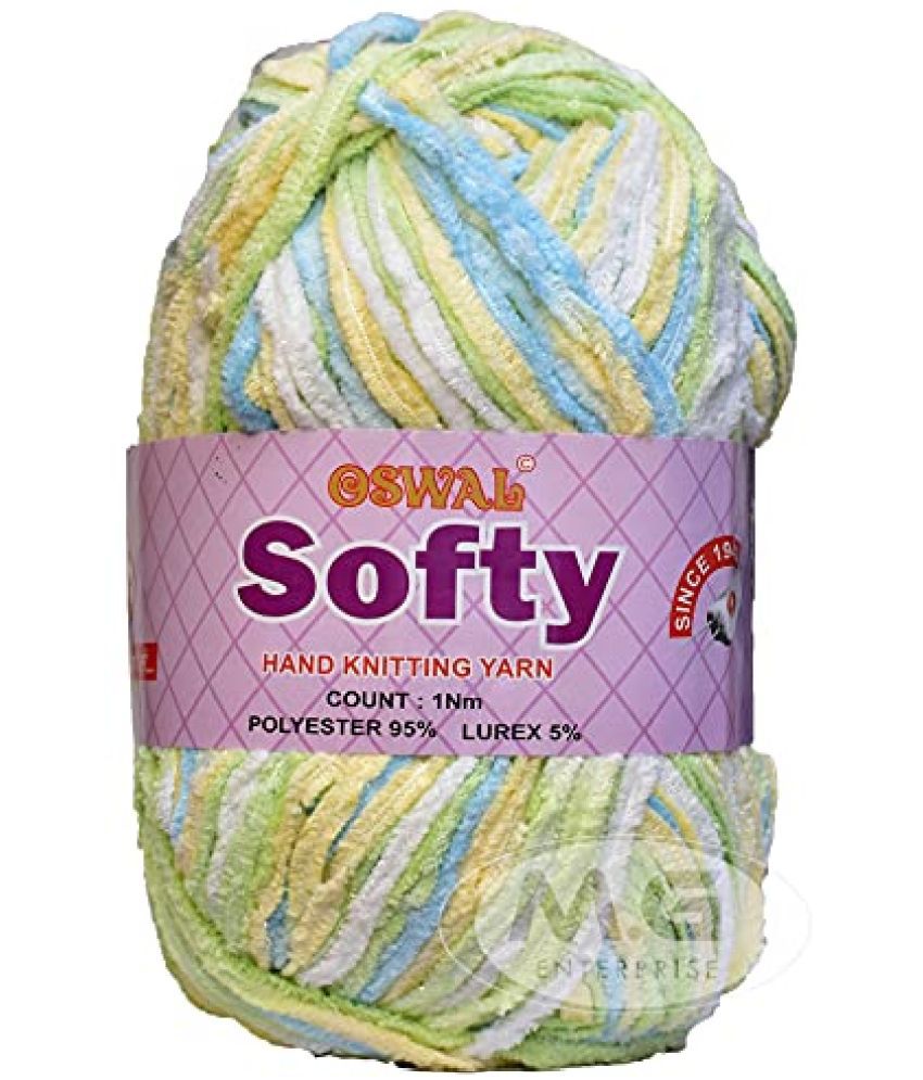     			Oswal Knitting Yarn Thick Chunky Wool, Softy Green Daffodil WL 200 gm Best Used with Knitting Needles, Crochet Needles Wool Yarn for Knitting. by Oswal