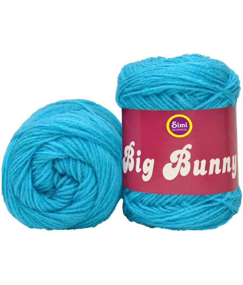     			SIMI ENTERPRISE  200 g% Acrylic Wool Aqua  200 g GMS Wool Ball Hand Knitting Wool/Art Craft Soft Fingering Crochet Hook Yarn, Needle Knitting Yarn Thread Dyed- Art-