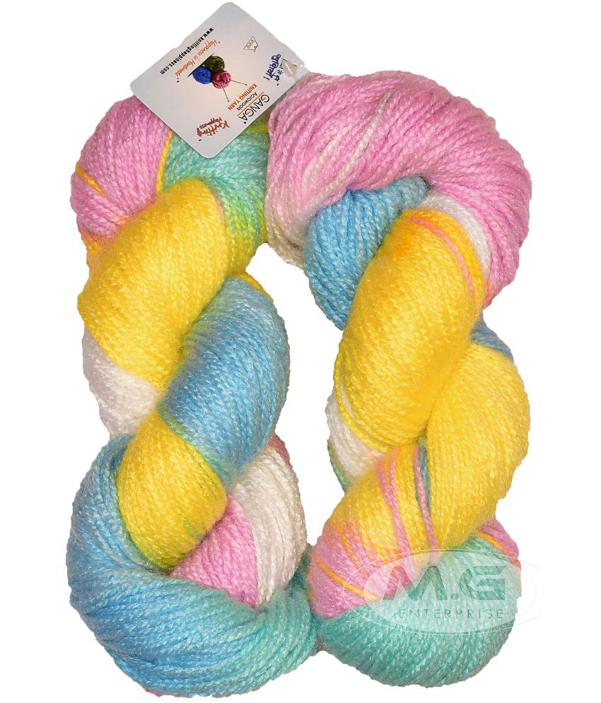     			SIMI ENTERPRISE Jiraf Blue (300 gm) Wool Ball Hand Knitting Wool/Art Craft Soft Fingering Crochet Hook Yarn, Needle Knitting Yarn Thread Dyed