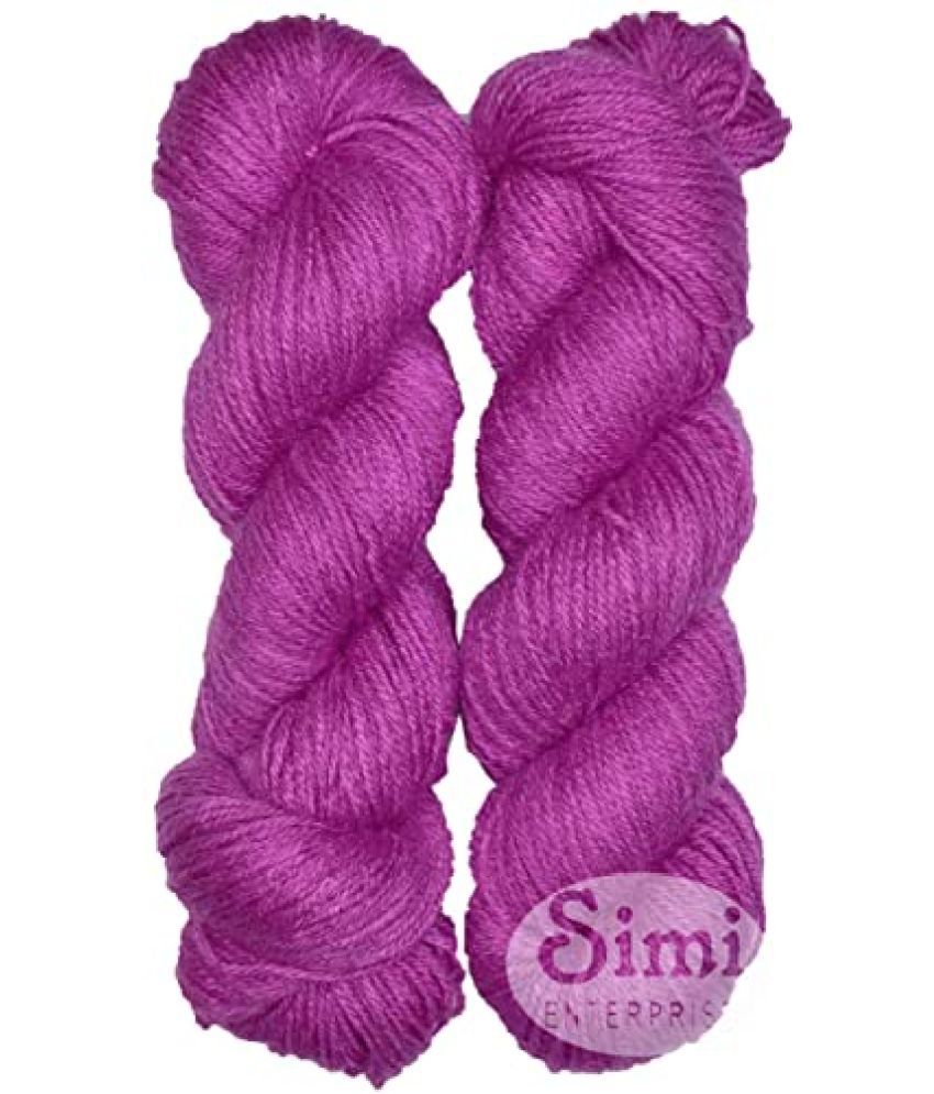     			SIMI Enterprise Wool Li Deep Magenta 500 gm Best Used with Knitting Needles, Crochet Needles Wool Yarn for Knitting. by SIMI Enterprise