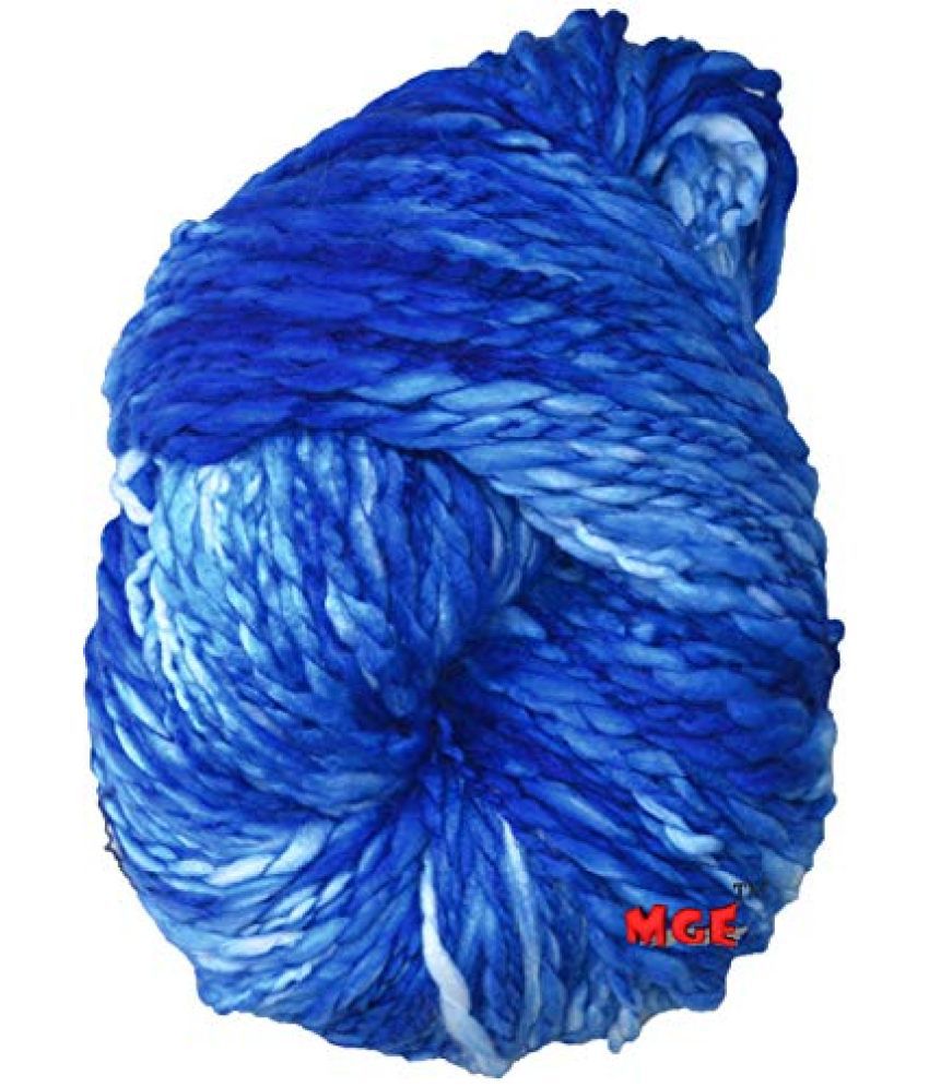     			Simi Knitting Sumo Yarn Thick Chunky Wool, Blue 500 gm Best Used with Knitting Needles, Crochet Needles Wool Yarn for Knitting. by Simi