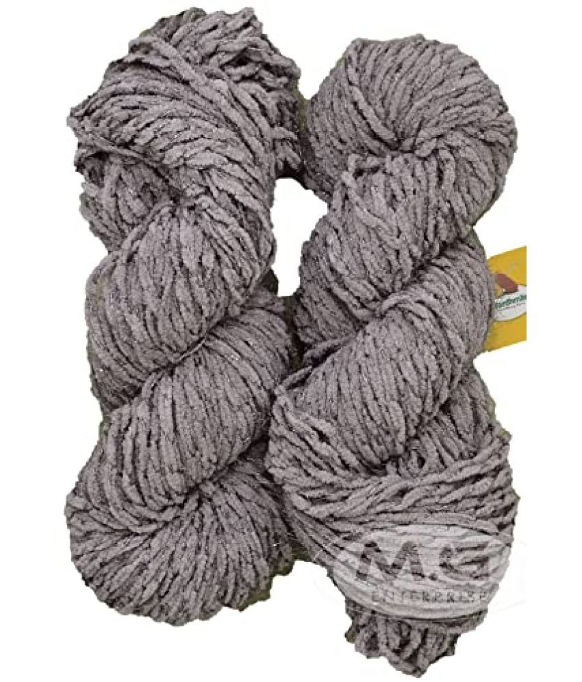     			Vardhman Knitting Yarn Puffy Thick Chunky Wool, Light Mouse Grey 300 gm Best Used with Knitting Needles, Crochet Needles Wool Yarn for Knitting. by Vardhman