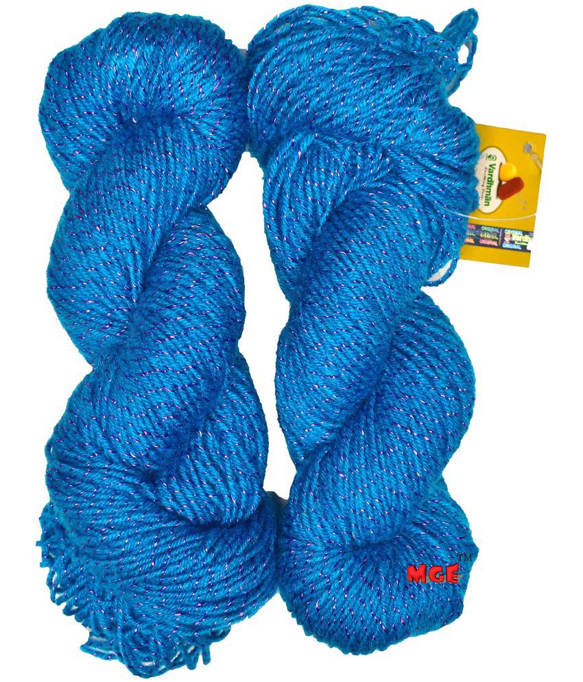     			Vardhman Knitting Yarn Wool SL Blue 200 gm Best Used with Knitting Needles, Crochet Needles Wool Yarn for Knitting. by Vardhman
