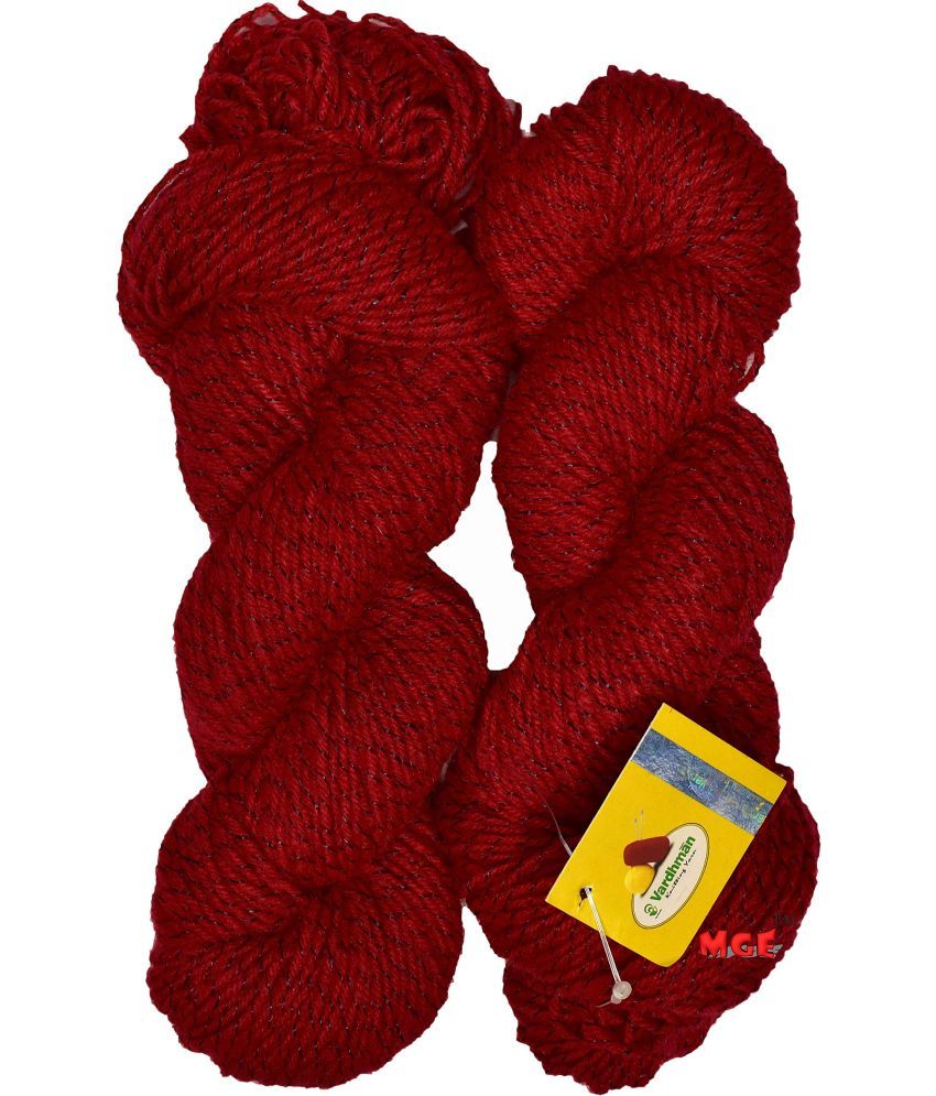     			Vardhman Knitting Yarn Wool SL Red 400 gm Best Used with Knitting Needles, Crochet Needles Wool Yarn for Knitting. by Vardhman