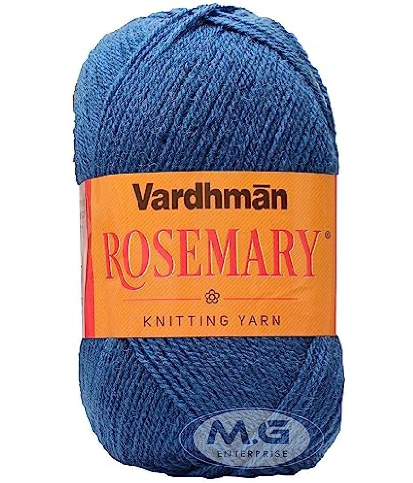     			Vardhman Rosemary Black 200 GMS Wool Ball Hand Knitting Wool/Art Craft Soft Fingering Crochet Hook Yarn, Needle Knitting Yarn Thread Dyed-JK Art-FHA