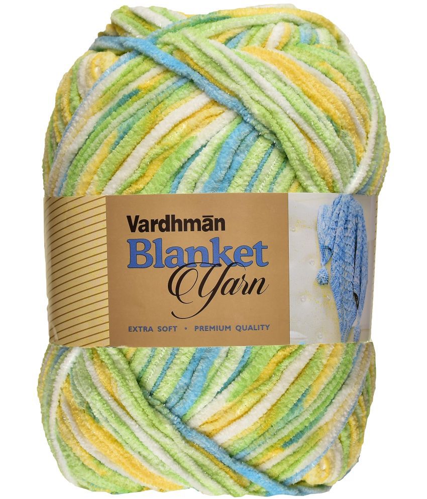     			Vardhman Thick Chunky Wool, Blanket Green Daffodil WL 600 gm Best Used with Knitting Needles, Crochet Needles Wool Yarn for Knitting. by Vardhma B CA