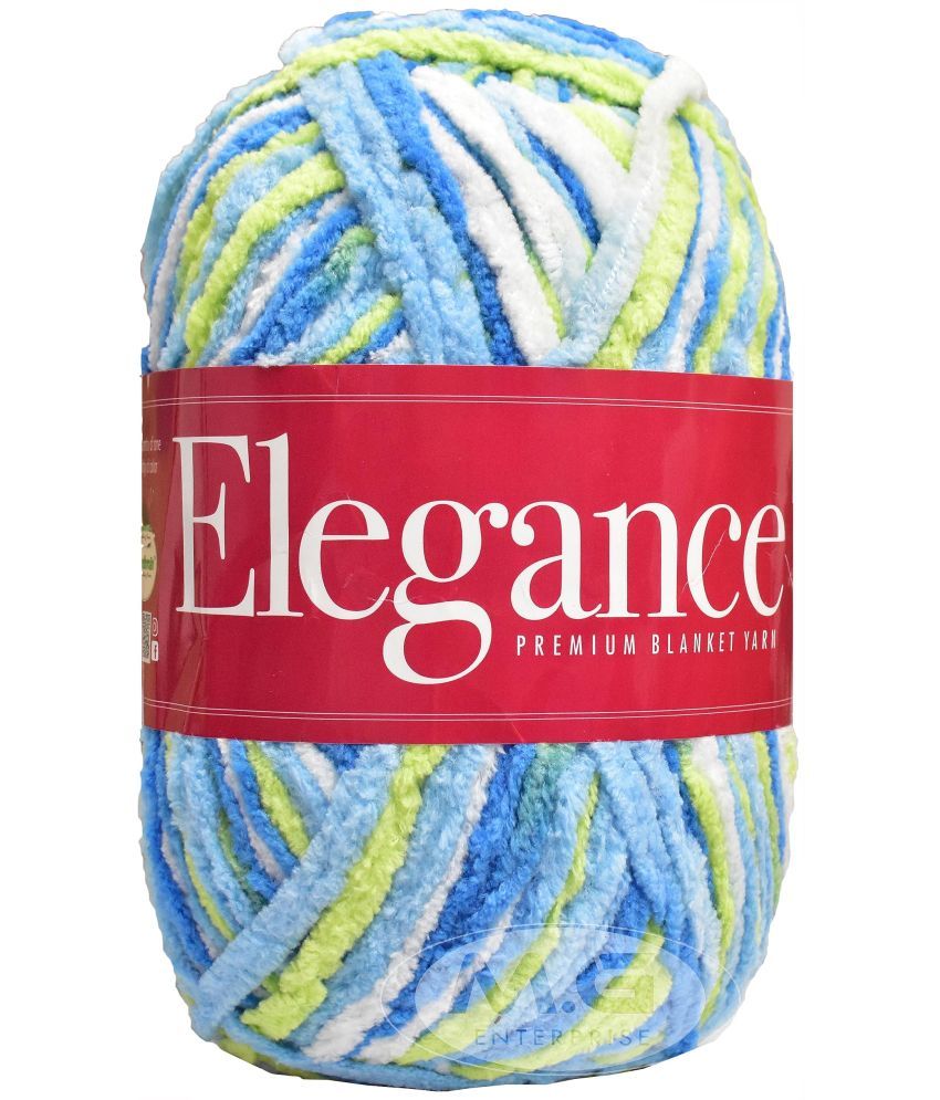     			Vardhman Thick Chunky Wool, Elegance Blueparrot 200 GMS Best Used with Knitting Needles