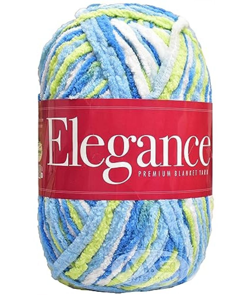     			Vardhman Thick Chunky Wool, Elegance Blueparrot 400 GMS Best Used with Knitting Needles