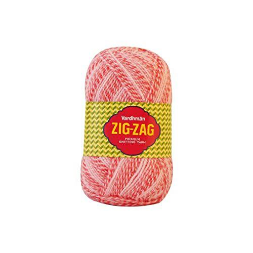     			Vardhman Zig ZAG Wool Hand Knitting Crochet Soft Fingering 400 gm