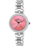 Fire Collection Silver Stainless Steel Analog Womens Watch