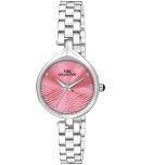 Fire Collection Silver Stainless Steel Analog Womens Watch