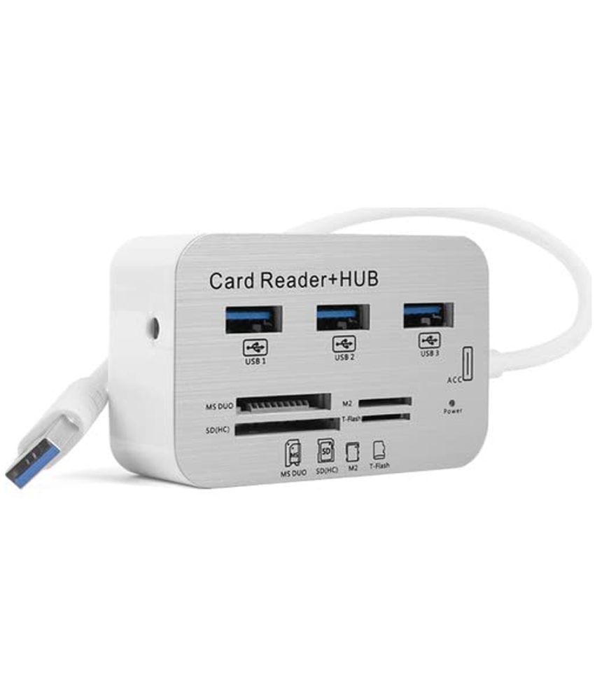     			EKRAJ 3 port USB Hub 3.0/3.1+ Card Reader