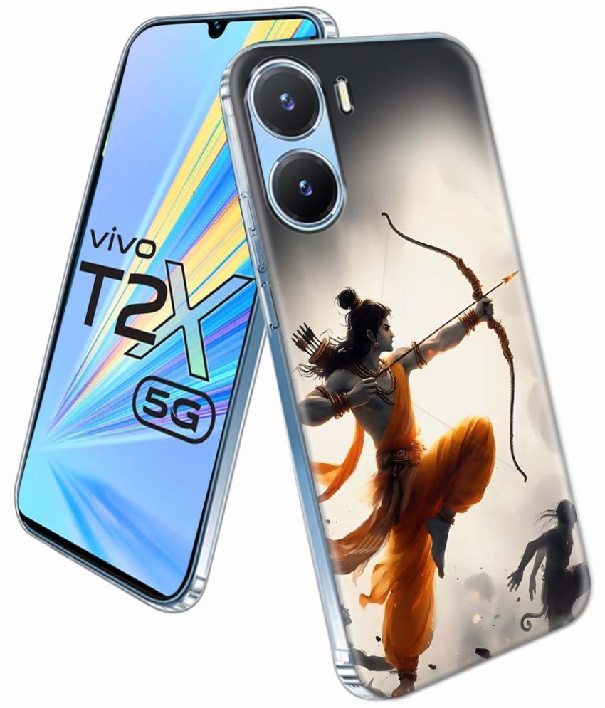     			NBOX Multicolor Printed Back Cover Silicon Compatible For Vivo T2x 5G ( Pack of 1 )