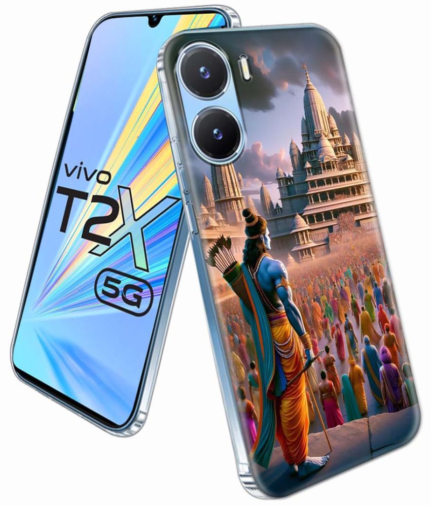     			NBOX Multicolor Printed Back Cover Silicon Compatible For Vivo T2x 5G ( Pack of 1 )