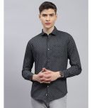 Monte Carlo 100% Cotton Regular Fit Printed Full Sleeves Men's Casual Shirt - Black ( Pack of 1 )