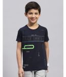 Monte Carlo Pack of 1 Boys Cotton Blend T-Shirt ( Navy Blue )