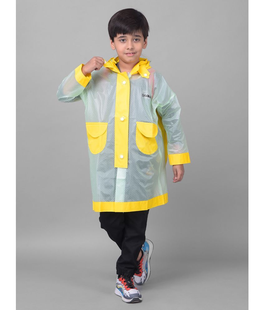     			Dollar Rainguard Kid's PVC Full Sleeve Solid Raincoat With Adjustable Hood and Pocket