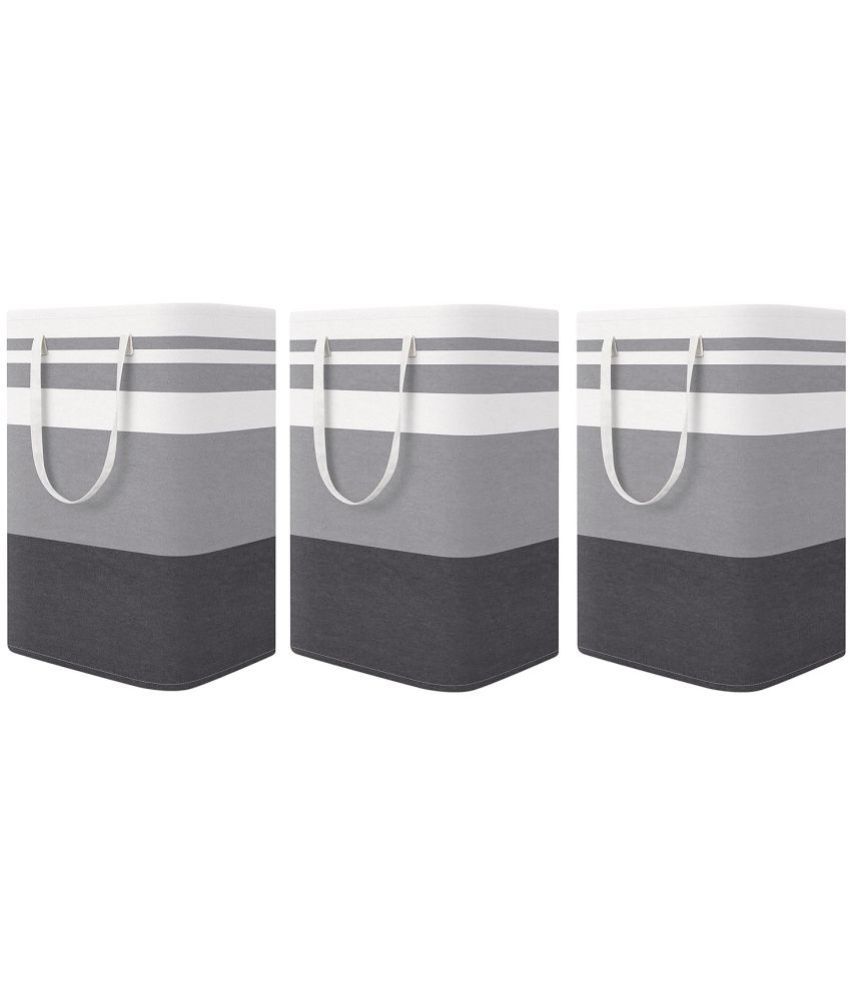     			House Of Quirk Grey Laundry Bags ( Pack of 2 )