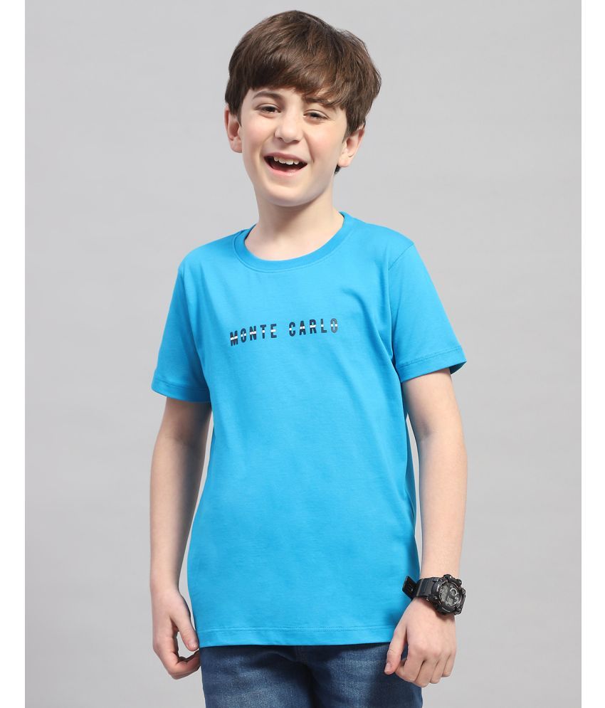     			Monte Carlo Pack of 1 Boys Cotton T-Shirt ( Turquoise )