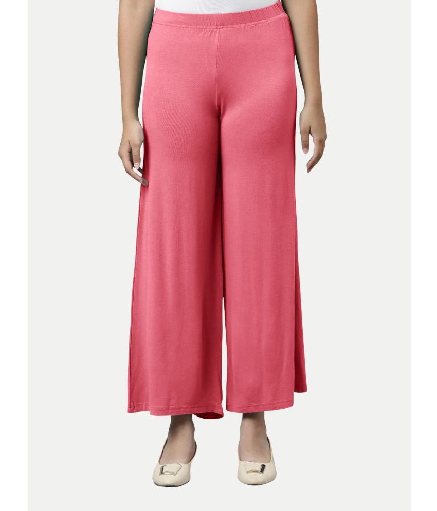    			Radprix Pink Cotton Blend Regular Women's Casual Pants ( Pack of 1 )
