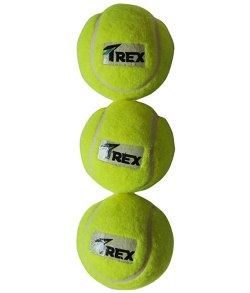     			Trex Green Rubber Cricket Ball ( Pack of 3 )