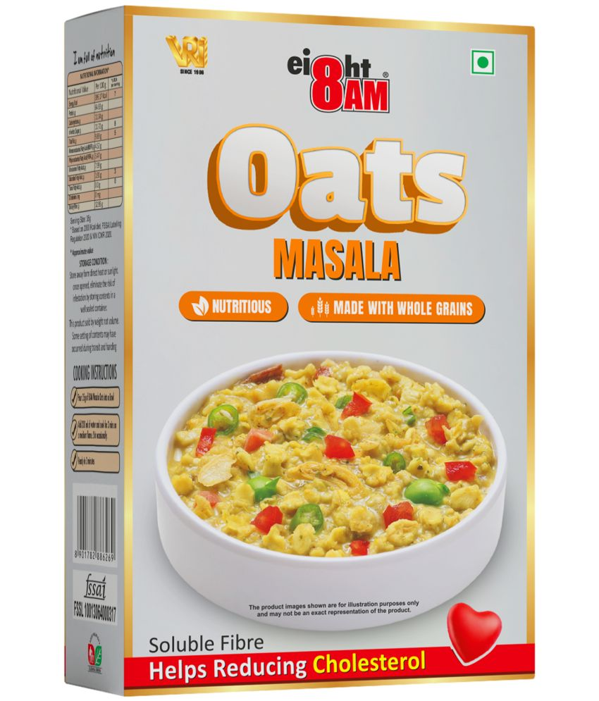     			8AM Oats Masala Flakes 200 gm Pack of 5