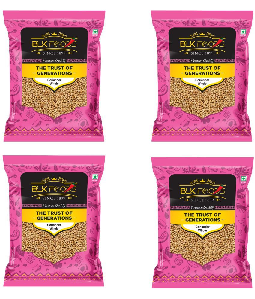     			BLK FOODS Select Coriander Whole (Dhaniya Sabut) 1000g (4 X 250g) 1000 gm Pack of 4