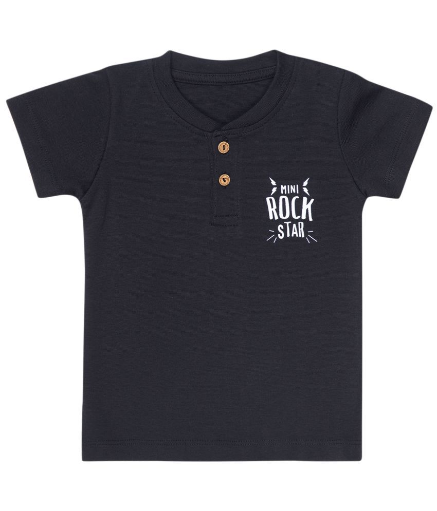     			Bodycare Black Cotton Blend Boy's T-Shirt ( Pack of 1 )