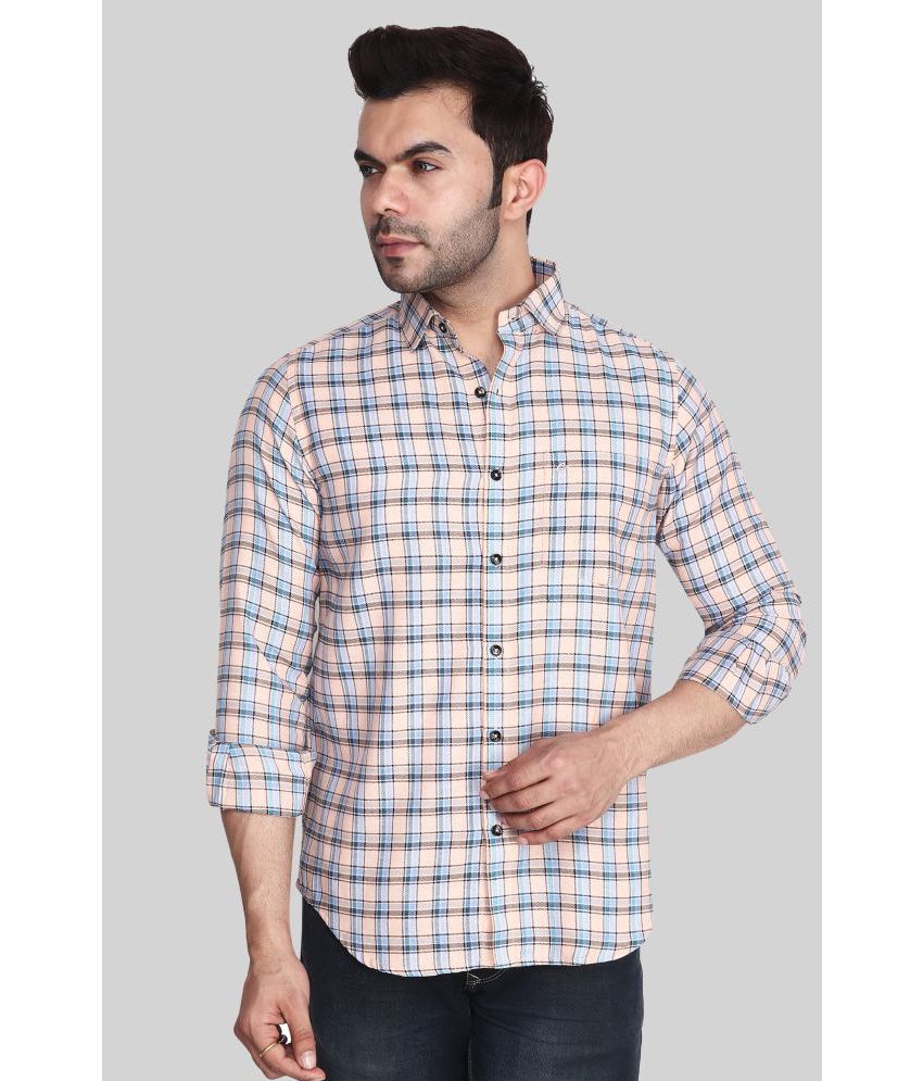     			Comey 100% Cotton Regular Fit Checks Full Sleeves Men's Casual Shirt - Multicolor ( Pack of 1 )