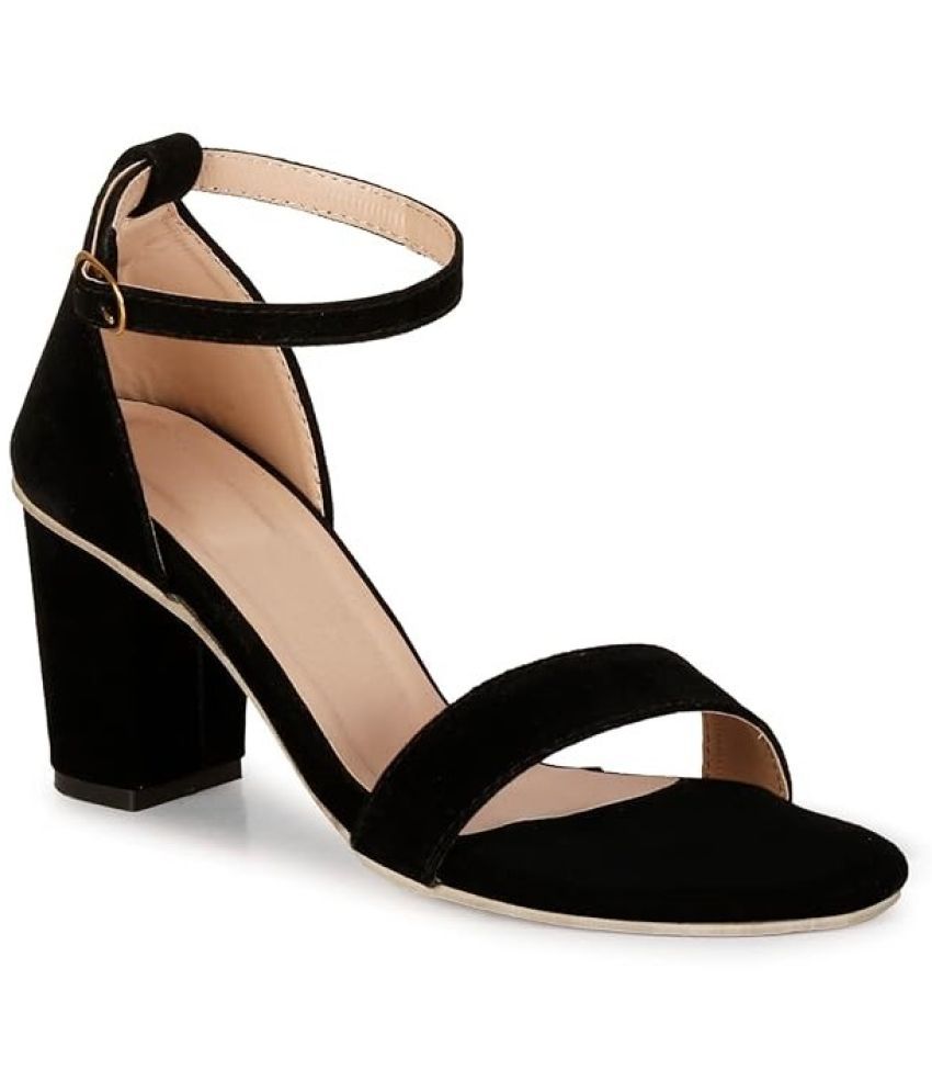     			Denill Black Women's Sandal Heels