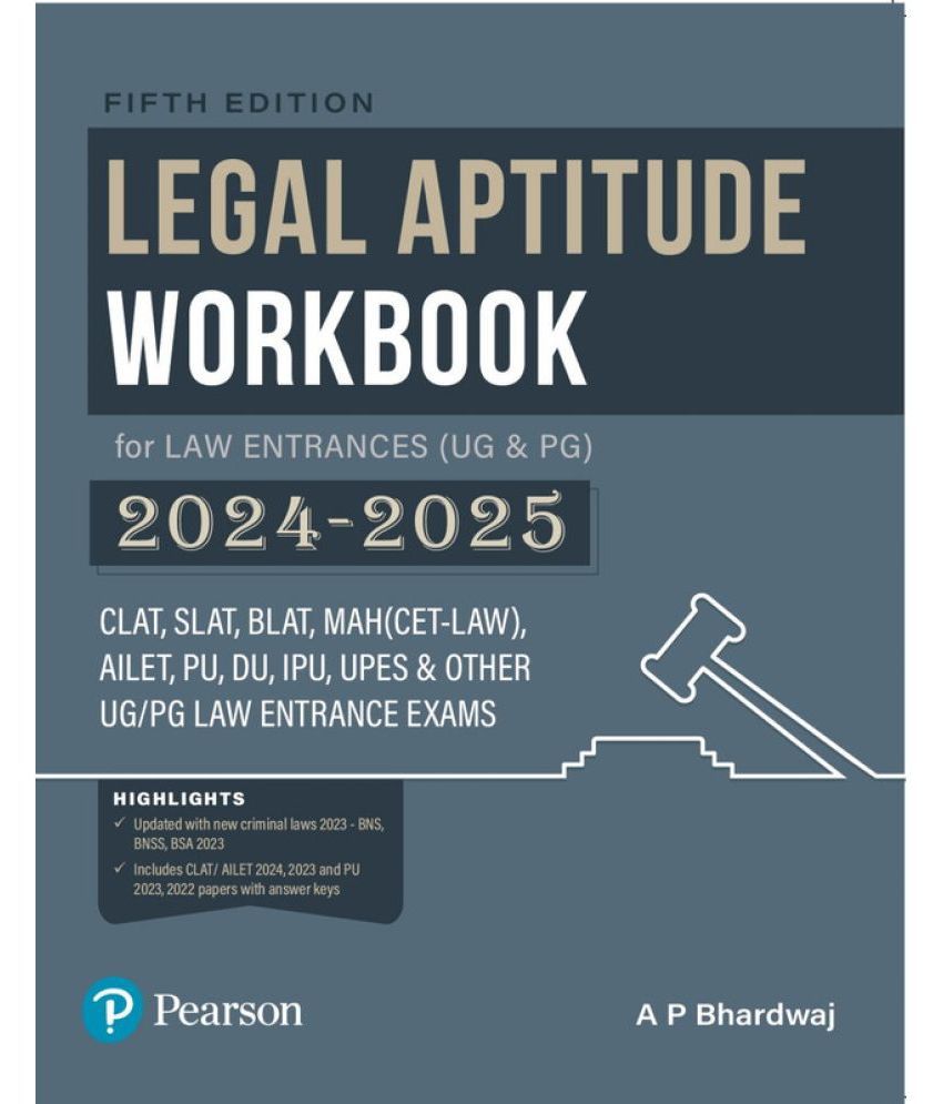     			Legal Aptitude Workbook for Law Entrances (UG & PG), 5th Edition (2024-2025)